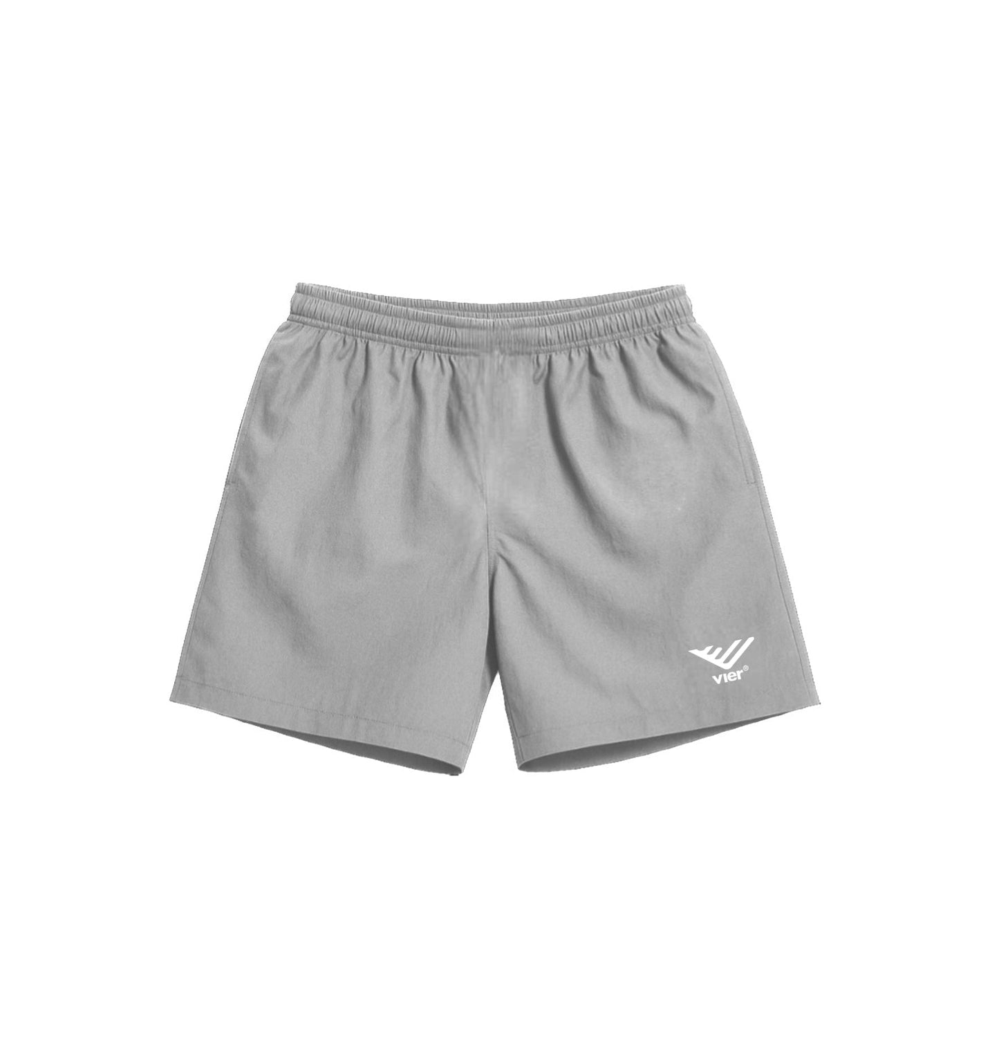 Light Grey Windbreaker Shorts