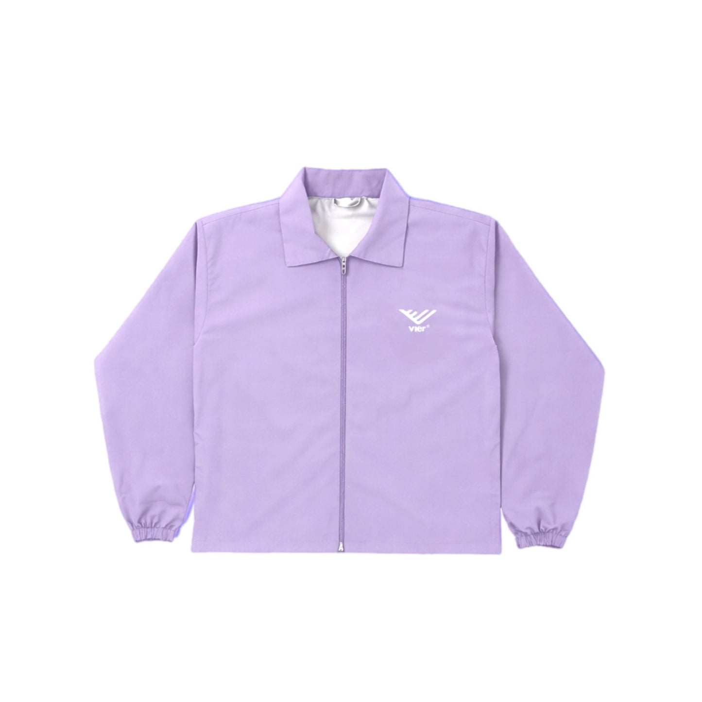Light Purple Collared Windbreaker Jacket