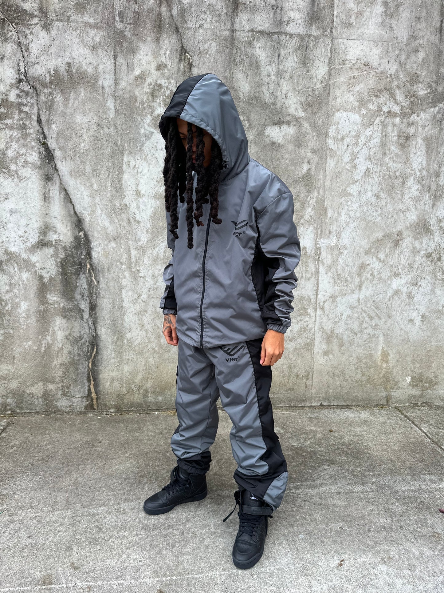 Dark Grey V5 Windbreaker Jacket