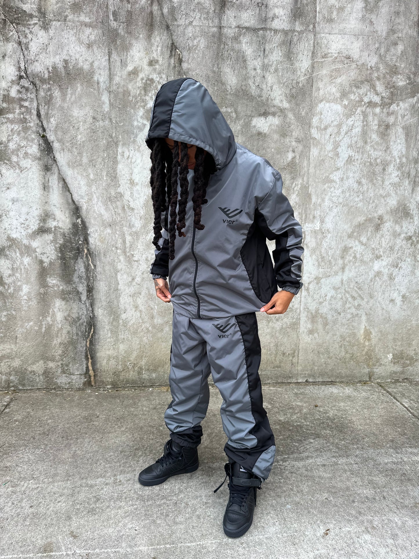 Dark Grey V5 Windbreaker Pants