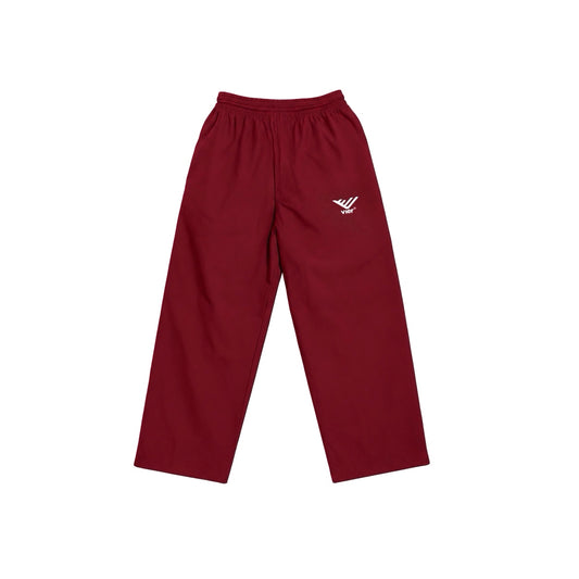 Burgundy Windbreaker Pants