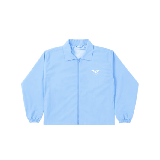 Light Blue Collared Windbreaker Jacket
