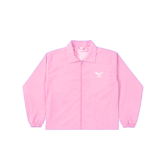 Light Pink Collared Windbreaker Jacket