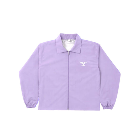 Light Purple Collared Windbreaker Jacket