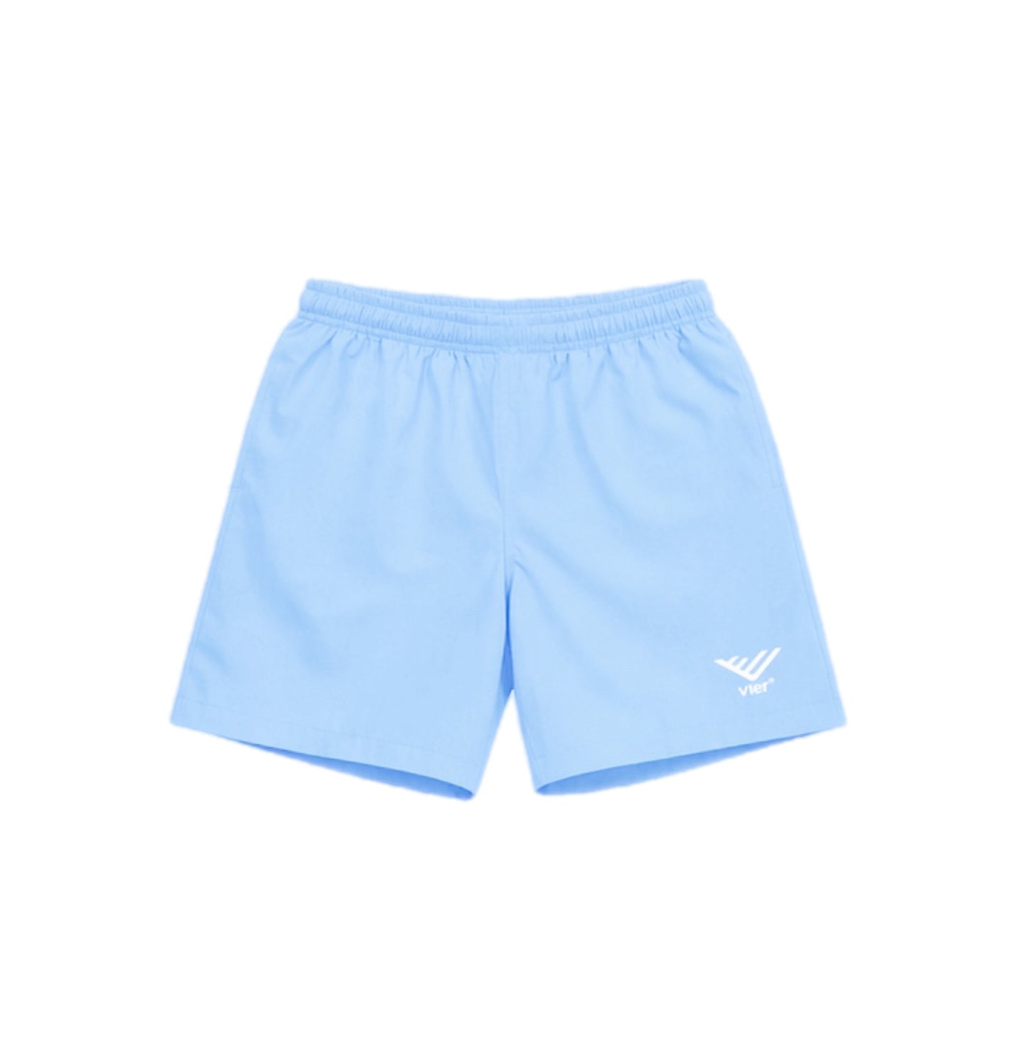 Light Blue Windbreaker Shorts