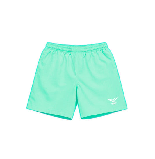 Light Green Windbreaker Shorts