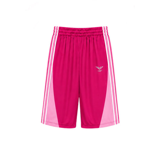 Pink Track 3/4 Shorts