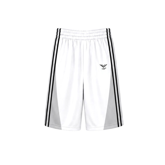 White Track 3/4 Shorts
