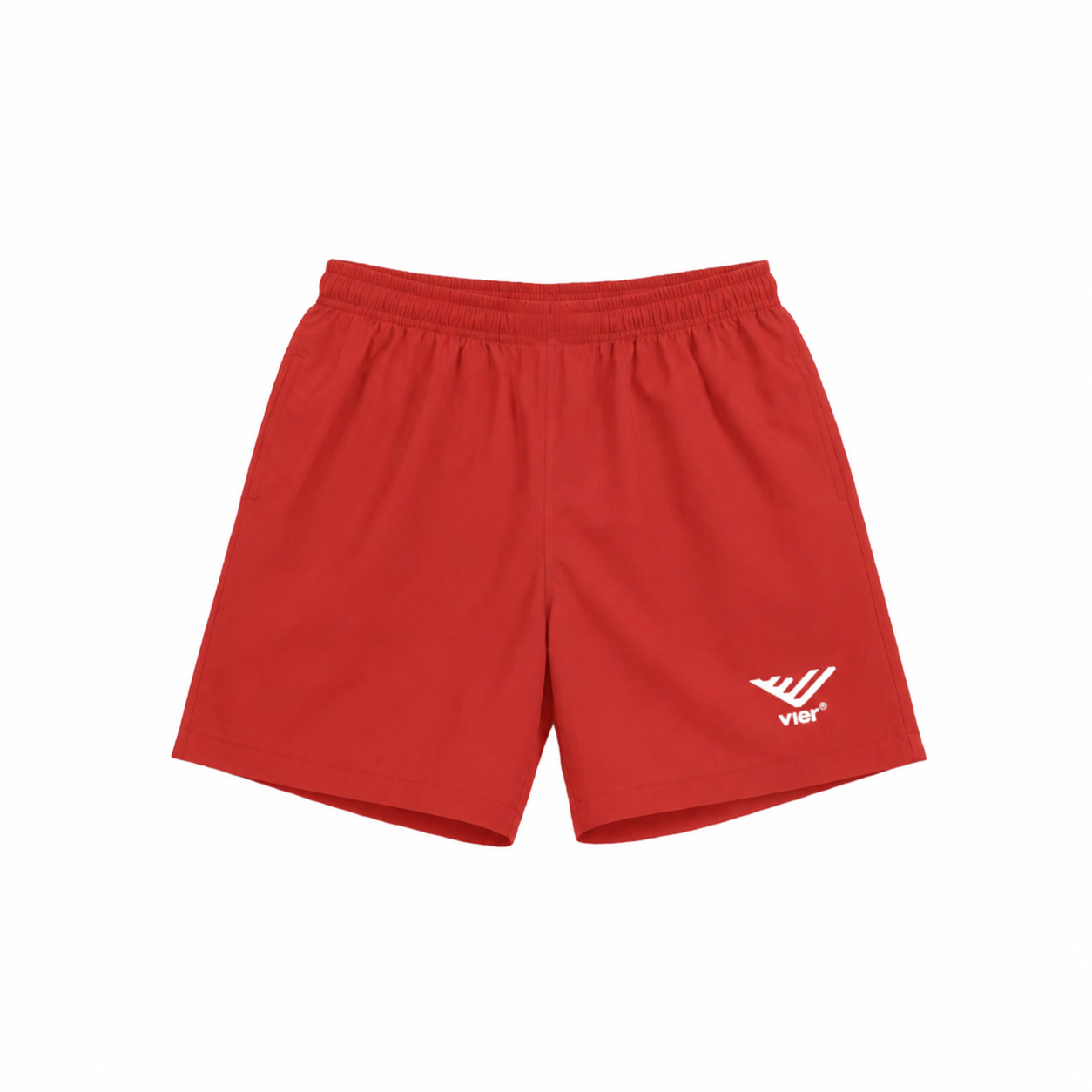 Red Windbreaker Shorts