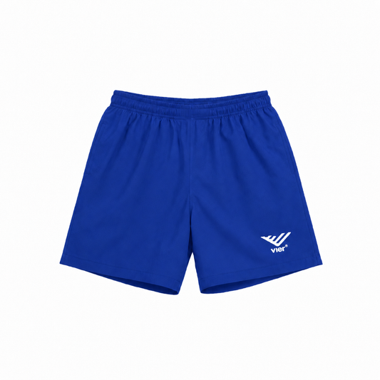 Blue Windbreaker Shorts
